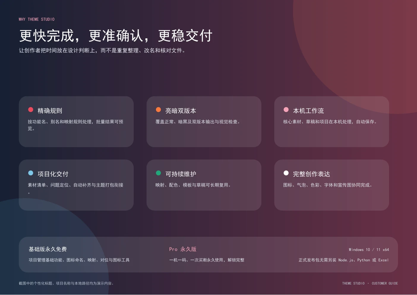 Theme Studio 产品价值和版本说明